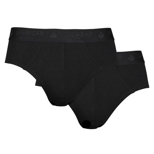 2-pack bambu kalsonger brief svart S