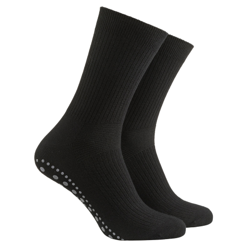 3-pack Halksockor extra lös resår svart 37-39