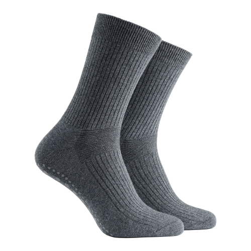 5-pack Halksockor extra lös resår mörkgrå 37-39