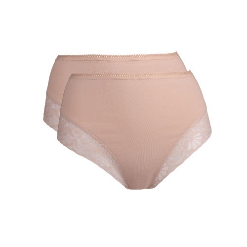 2-pack trosor midi med spets beige XL
