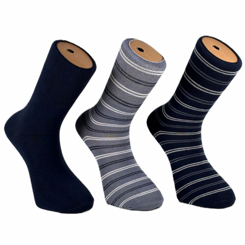 3-pack bambusocka blåmix 36-40