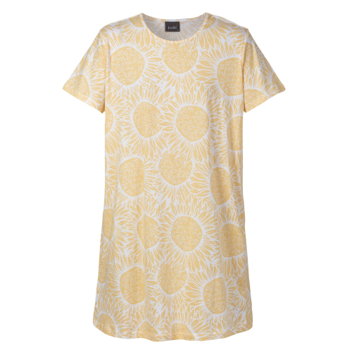 Nattlinne dam kort ärm solros 