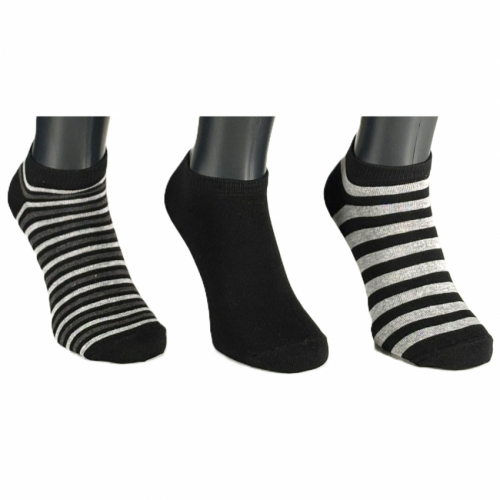 6-pack Millers mönstrade sneakers svartrandig 41-46
