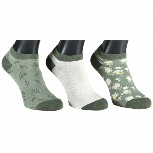 6-pack Millers mönstrade sneakers grönmix 36-40