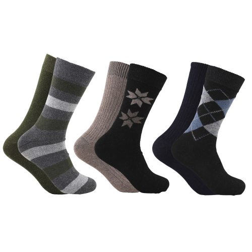 2-pack Strumpor i lammull stjärna 41-45