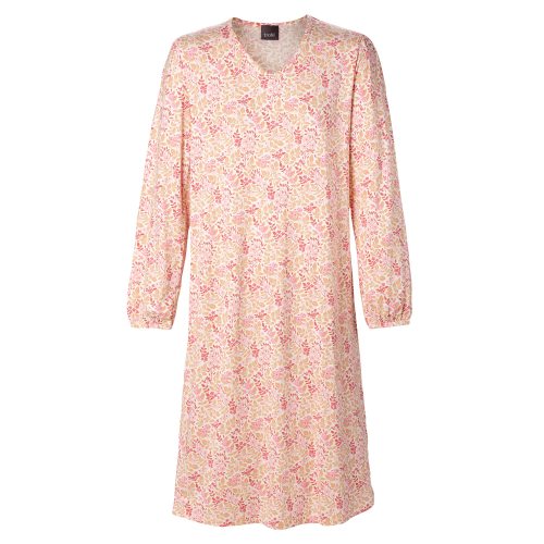 Nattlinne bambu lång ärm rosa 2XL