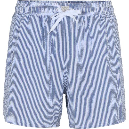 JBS badshorts herr blå/vit randig L