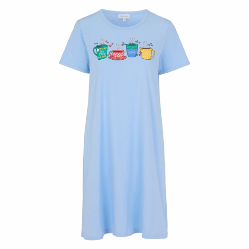 Fynd! Nattlinne kort ärm café 