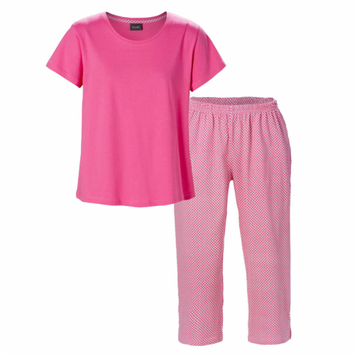 Pyjamas dam kort ärm 3/4-byxa 