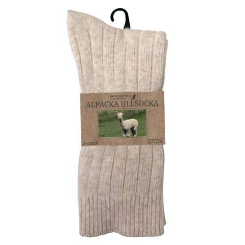 4-pack alpacka ullsocka beige 46-48