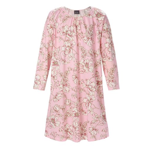 Nattlinne Rosalie lång ärm rosa XXXL