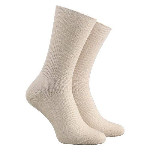 6-pack ankelsock extra lös resår beige 46-48