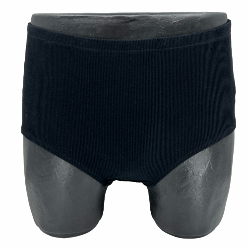 2-pack ribbad maxitrosa svart 46-48/XL