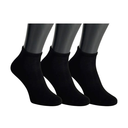 3-pack Millers bambustrumpor quarter svart 41-46