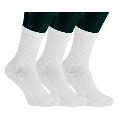 3-pack Millers ankelsockor bambufrotté vit 35-38