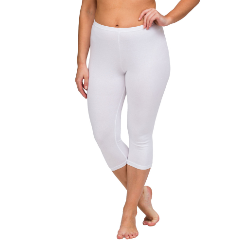 Korta leggings dam Vit XXL