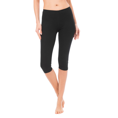 Korta leggings dam Svart XL