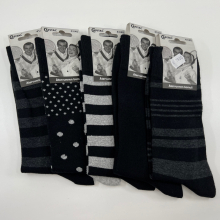 5-pack mönstrade strumpor herr blandade färger/mönster