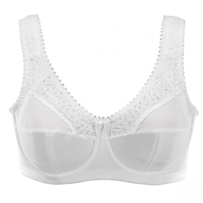 Alternativ bild 1 för Damella BH Classic Underwire Lace Bra Vit E 100 Dam