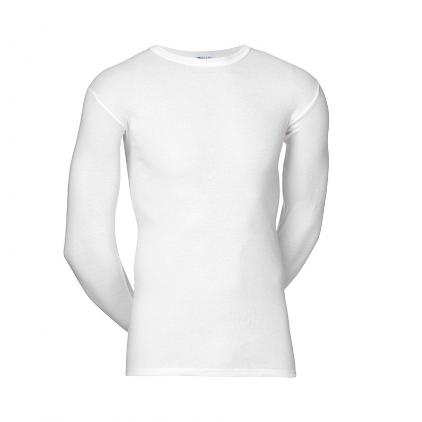 Alternativ bild 1 för JBS Basic Longsleeve White Vit bomull Large Herr