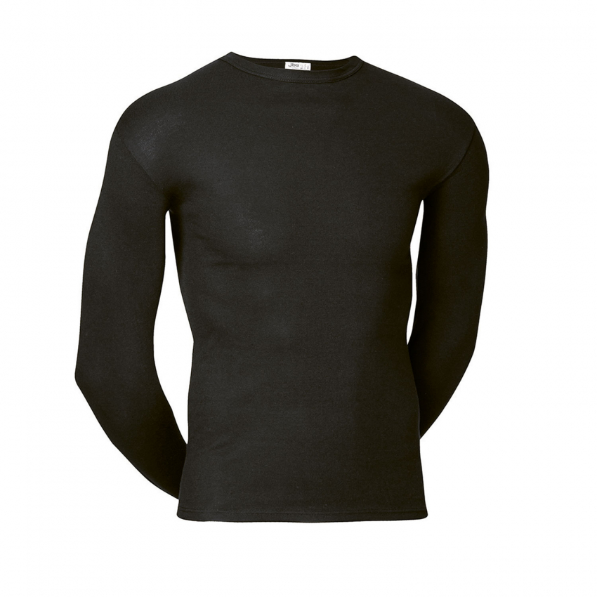 Alternativ bild 1 för JBS Basic Longsleeve Black Svart bomull X-Large Herr