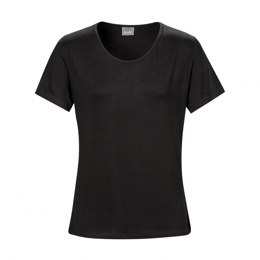 Alternativ bild 1 för Trofe Bamboo Solids T-shirt Svart Bambu XX-Large Dam