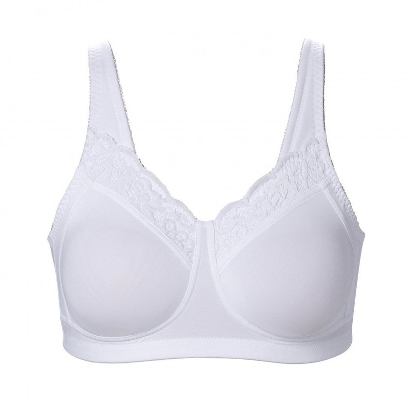 Alternativ bild 1 för Trofe Linnea Prosthetic Wireless Bra BH Vit polyamid E 85 Dam