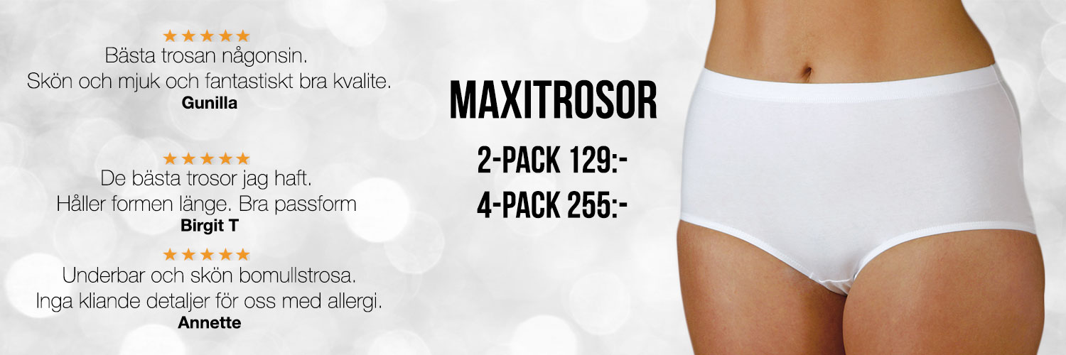 Trosor maxi – Strumpor och Underkläder som sitter skönt