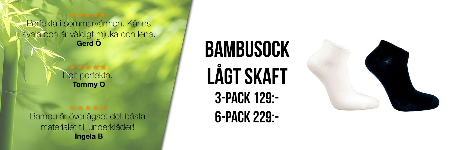 Bambu – strumpor med kort skaft