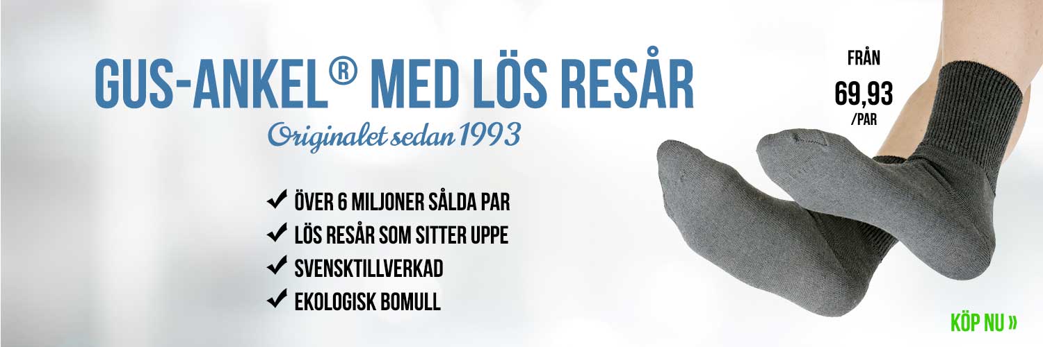 Gus-Ankel – strumpor med lös resår