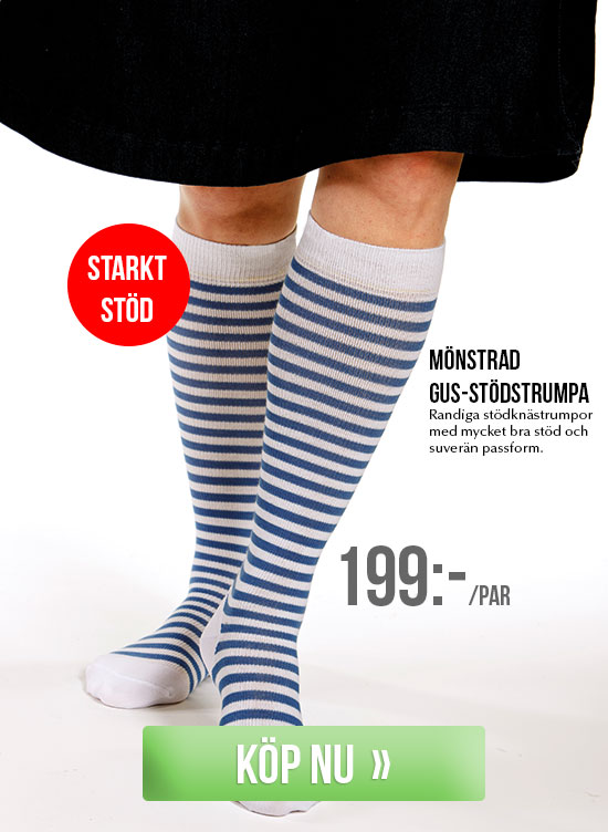 Mönstrade Gus-Stödstrumpor