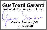 Gus Textil garanti