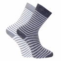 FYND! 2-pack dam strumpor randig socka