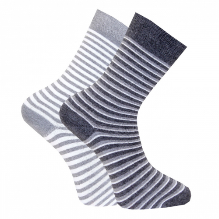 FYND! 2-pack dam strumpor randig socka i gruppen Fyndlåda! hos Gus Textil AB (921738r)