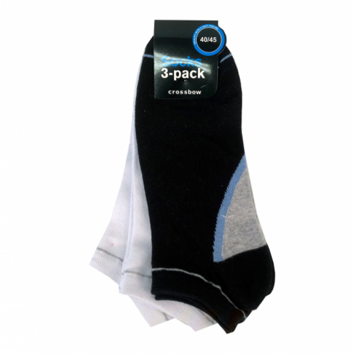 Superfynd! 3-pack strumpor trainers herrsocka kort skaft i gruppen Fyndlåda! hos Gus Textil AB (922032r)