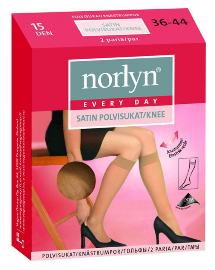 2-pack Satin ultra knästrumpa 15 den i gruppen Fyndlåda! hos Gus Textil AB (22270r)