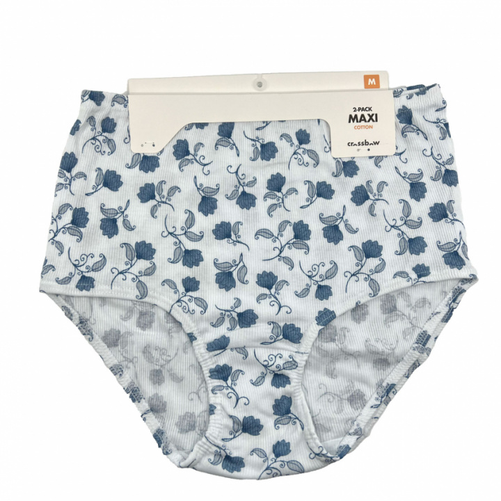 2-pack Ribbad mönstrad maxitrosa i gruppen Dam / Trosor hos Gus Textil AB (332203r)