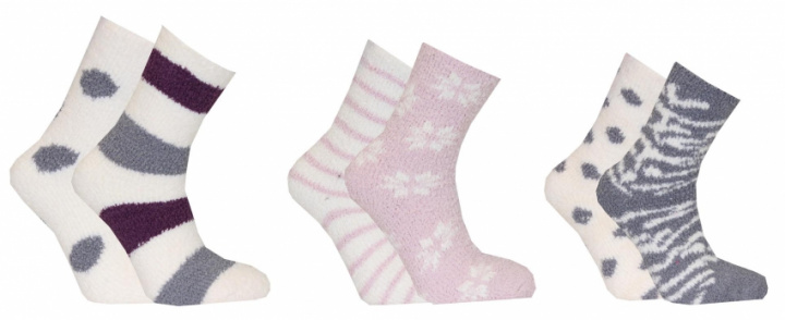 2-pack chenille mysiga strumpor i gruppen Övrigt / Myskläder hos Gus Textil AB (920218r)