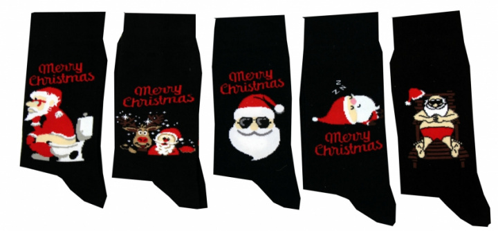 Merry christmas strumpor i gruppen Strumpor hos Gus Textil AB (920482r)