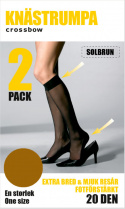 2-pack/4-pack 20 den basic knästrumpa