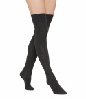 Vogue dam ribbad overknee