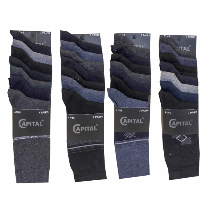 Superfynd! 7-pack strumpor herrsocka i gruppen Strumpor / Roliga strumpor hos Gus Textil AB (922150r)