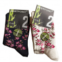 Superfynd! 2-pack Bestpoint bambustrumpor dam mönstrade