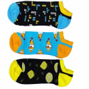 3-pack Millers strumpor roliga sneakers i presentask