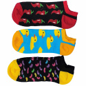 3-pack Millers strumpor roliga sneakers i presentask