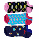 3-pack Millers strumpor roliga sneakers i presentask