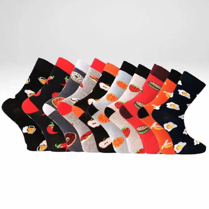 Mönstrad ankelsocka dam i gruppen Strumpor / Roliga strumpor hos Gus Textil AB (925644r)