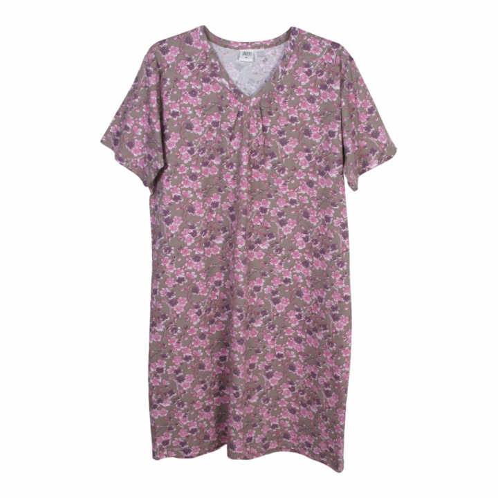 Nattlinne kort ärm blommigt i gruppen Övrigt / Underkläder / 100% bomull hos Gus Textil AB (928030r)