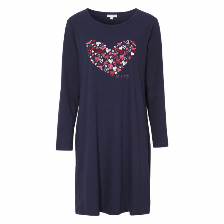 Fynd! Nattlinne lång ärm hjärtan i gruppen Fyndlåda! hos Gus Textil AB (928069r)