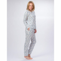 Pyjamas lång dam blommor  